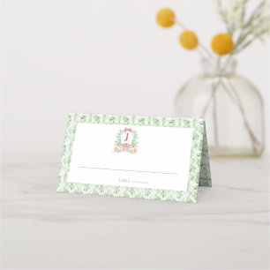 Grandmillennial Christmas Place Card