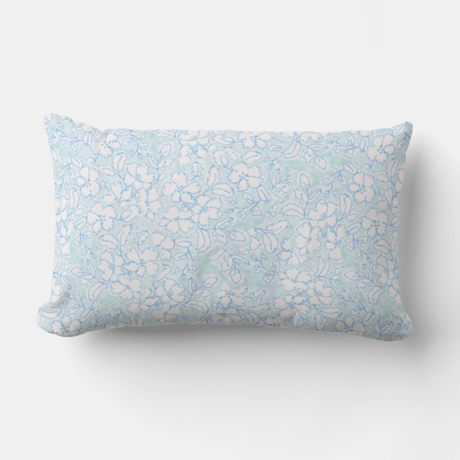 Grandmillennial Floral Decorative Pillow (Front)