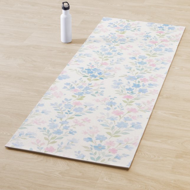 Grandmillennial Floral Yoga Mat (In Situ)