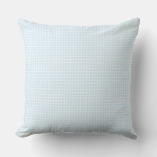 Grandmillennial Gingham - Cottagecore Baby Blue Cushion