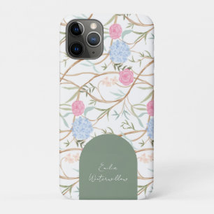 Grandmillennial Painterly Hydrangea Customisable Case-Mate iPhone Case