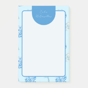 Grandmillennial Painterly Hydrangea Customisable Post-it Notes