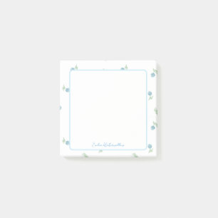 Grandmillennial Painterly Hydrangea Customisable Post-it Notes