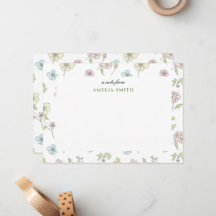 Grandmillennial Pastel Floral Card