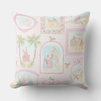 Grandmillennial Pastel Nativity Monogram