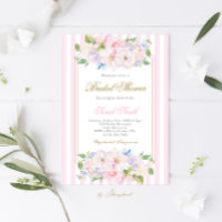 Grandmillennial Pink Stripe Bridal Shower