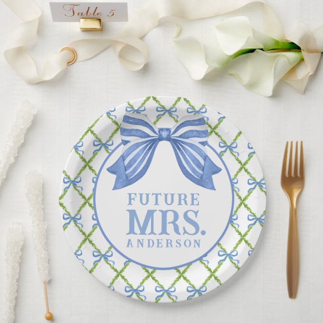 Grandmillennial Topiary | Future Mrs Paper Plate (Wedding)