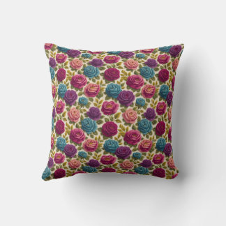 Grandmillennial Vintage Rose – Floral Cottagecore Cushion