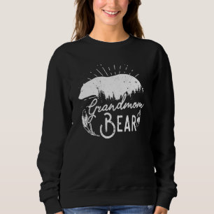 Grandmom Bear Matching Family Camping Hiking Chris Sweatshirt