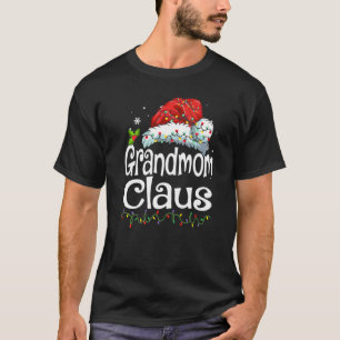 Grandmom Claus Santa Christmas Pajama Family Match T-Shirt