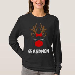 Grandmom Funny Reindeer Christmas Animal Family Ma T-Shirt