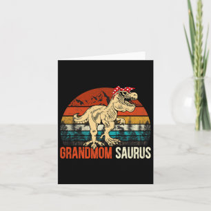 Grandmomsaurus T Rex Dinosaur Grandmom Saurus Matc Card