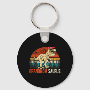 Grandmomsaurus T Rex Dinosaur Grandmom Saurus Matc Key Ring