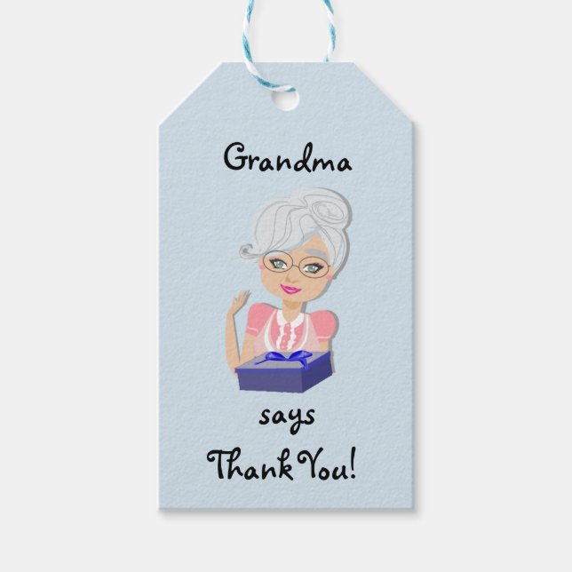 Grandmother Baby Shower Gift Tag (Front)