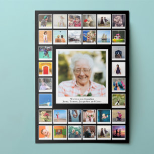 Grandmother Birthday Family Photo Poster