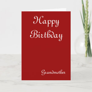 Grandmother birthday greeting cards