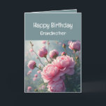 Grandmother Birthday Peony Garden Flower Card<br><div class="desc">Grandmother Birthday Peony Garden Flower Wishing you a wonderful birthday full of all the things that make you smile</div>