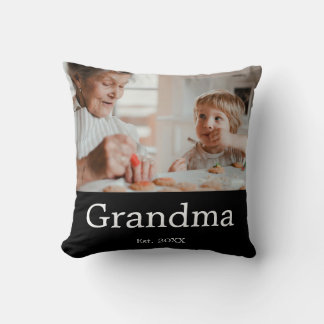 Grandmother Established Modern Photo Gift Cushion