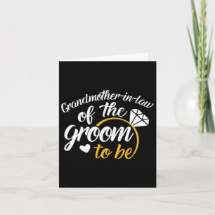 Grandmother-in-law Of The Groom-to-be Big Wedding Card