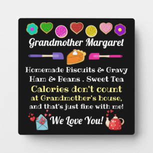 Grandmother, Mother, ETC. Plaque