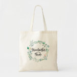 Grandmother Of The Bride Greenery Wedding Tote<br><div class="desc">Grandmother of the bride gift tote with botanical greenery. Wedding party gift.</div>