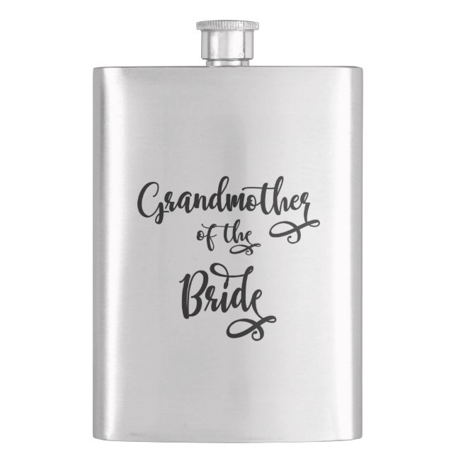 Grandmother of the Bride Hip Flask (Front)