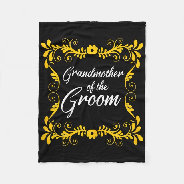 Grandmother Of The Groom Matching Bachelorette Par Fleece Blanket (Front)