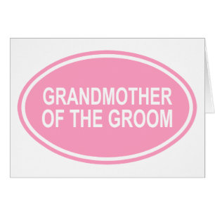 Grandmother of the Groom Wedding Oval Pink