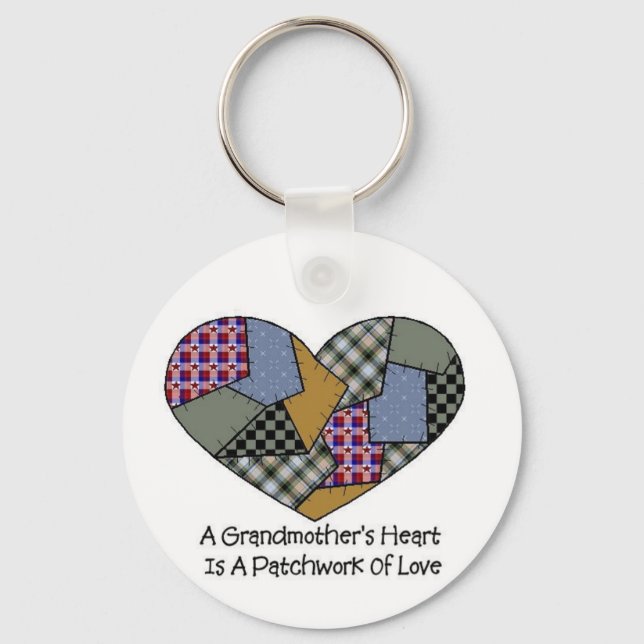 Grandmother Patchwork Keychain (Front)
