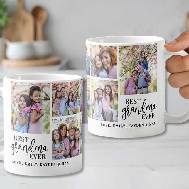 Grandmother Photo Collage Coffee Mug (Grandmother Photo Collage Coffee Mug)