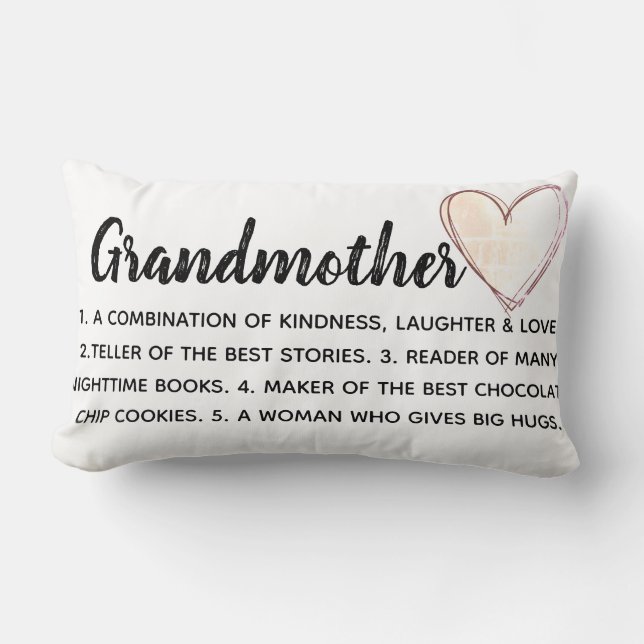 grandmother pillow personalised (Front)