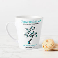 Grandmother To Be Blue Floral Family Tree