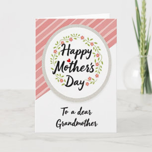 Grandmothers Day Heart Card