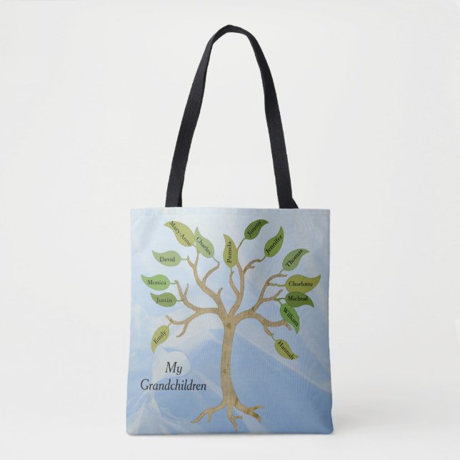Grandmothers Family Tree Custom Tote Bag (Front)