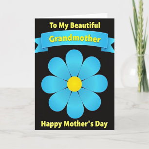 Grandmothers Floral Emblem Card