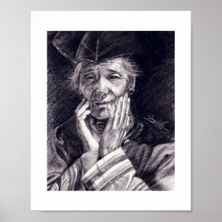 Grandmother's smile poster