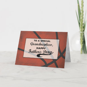 Grandnephew Fathers Day Basketball  Card