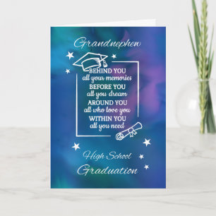 Grandnephew High School Graduation Quote Card