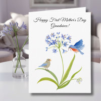 Grandniece Happy First Mother’s Day Bluebird 