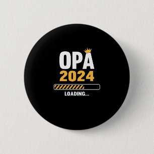 Grandpa 2024 Loading Pregnancy Announcement 6 Cm Round Badge