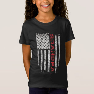 Grandpa American Flag Father's Day Gifts T-Shirt