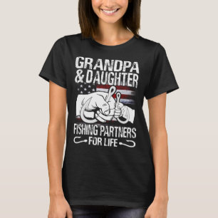GRANDPA and DAUGHTER Matching Shirts Fishing Partn