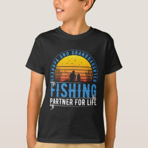 Grandpa And Granddaughter Fishing Buddies For Life T-Shirt