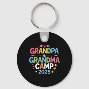 Grandpa And Grandma Camp 2025 Family Vacation Summ Key Ring