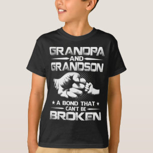 Grandpa And Grandson A Bond That Can't Be Broken T-Shirt