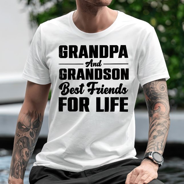 Grandpa And Grandson Best Friends For Life T-Shirt (Creator Uploaded)