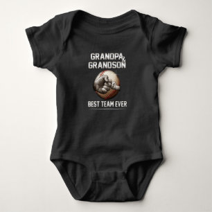 Grandpa And Grandson Best Team Ever Baby Bodysuit