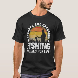 Grandpa And Grandson Fishing Buddies For Life T-Shirt