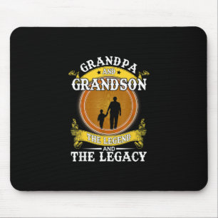 Grandpa And Grandson The Legend And The Legacy Mouse Pad