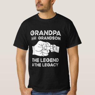 Grandpa And Grandson The Legend And The Legacy T-Shirt